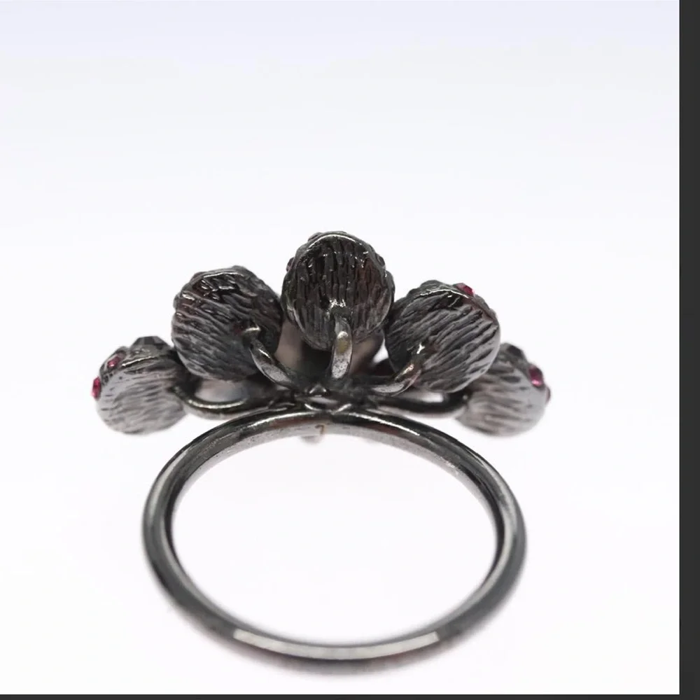 LOUIS VUITTON Bergmiljeunnuy Ring metal L Pink Ring